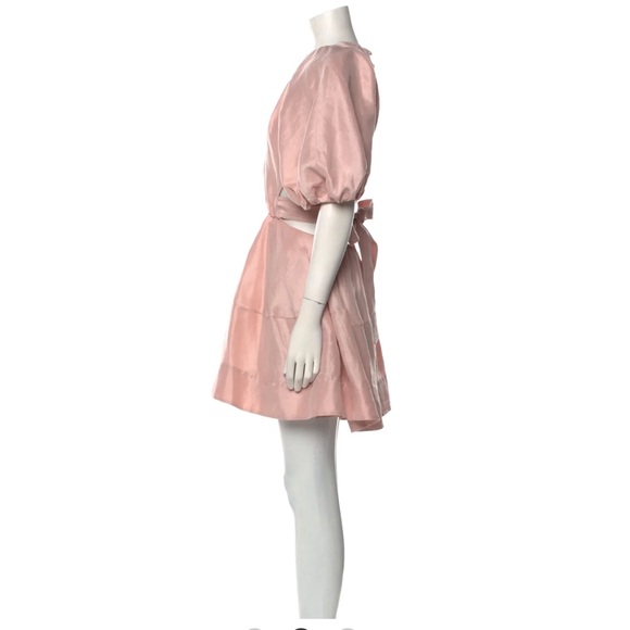 AJE psychedelia cut out mini dress in blush - Picture 6 of 7